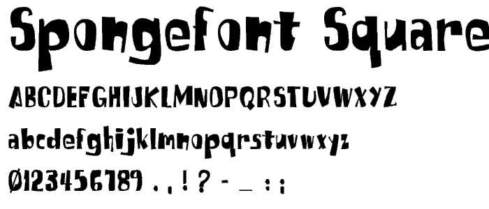 SpongeFont SquareType font